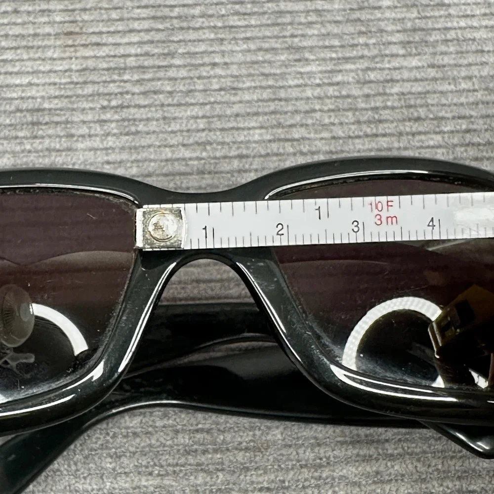 Versace 4044-B Y2K Sunglasses Black Wrap Silver Medusa Rhinestone 66-15-120